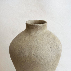 Large Gathered Earth Vase