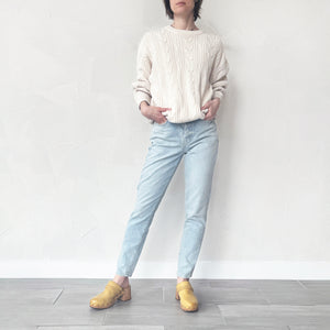 Vintage Cream Varsity Sweater