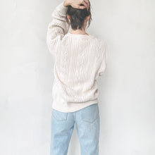 Load image into Gallery viewer, Vintage Cream Varsity Sweater