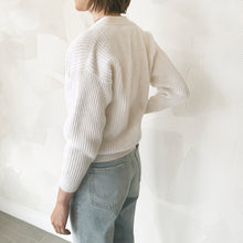 Load image into Gallery viewer, White Cotton Cardigan