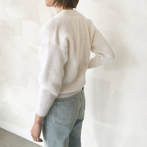 White Cotton Cardigan