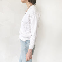 Load image into Gallery viewer, White Cotton Cardigan