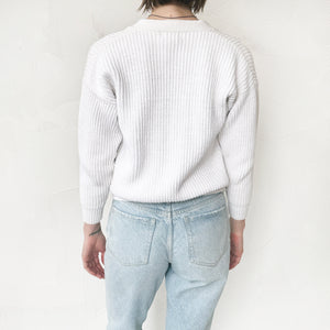 White Cotton Cardigan