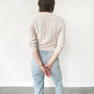 Vintage Cream Knit Sweater