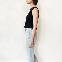 Load image into Gallery viewer, Vintage Black Silk Tank