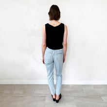 Load image into Gallery viewer, Vintage Black Silk Tank