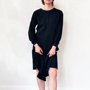 Vintage Black Cotton Dress