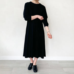 Vintage Black Cotton Dress