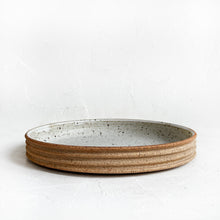 Load image into Gallery viewer, Ribbed Serving Platter in Speckled White