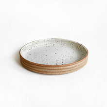 Load image into Gallery viewer, Ribbed Serving Platter in Speckled White