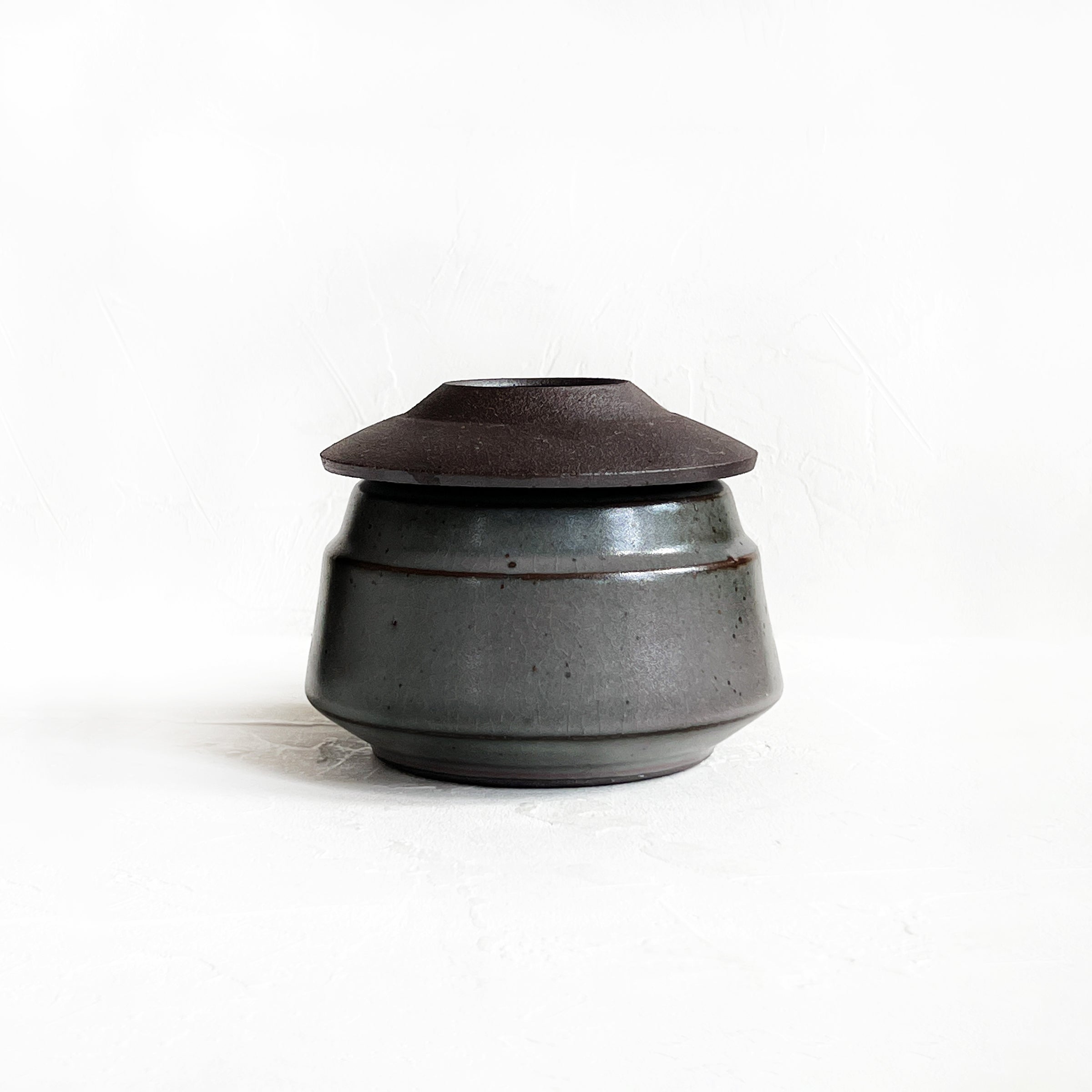 Lidded Vessel in Midnight Blue
