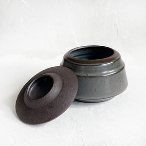 Lidded Vessel in Midnight Blue