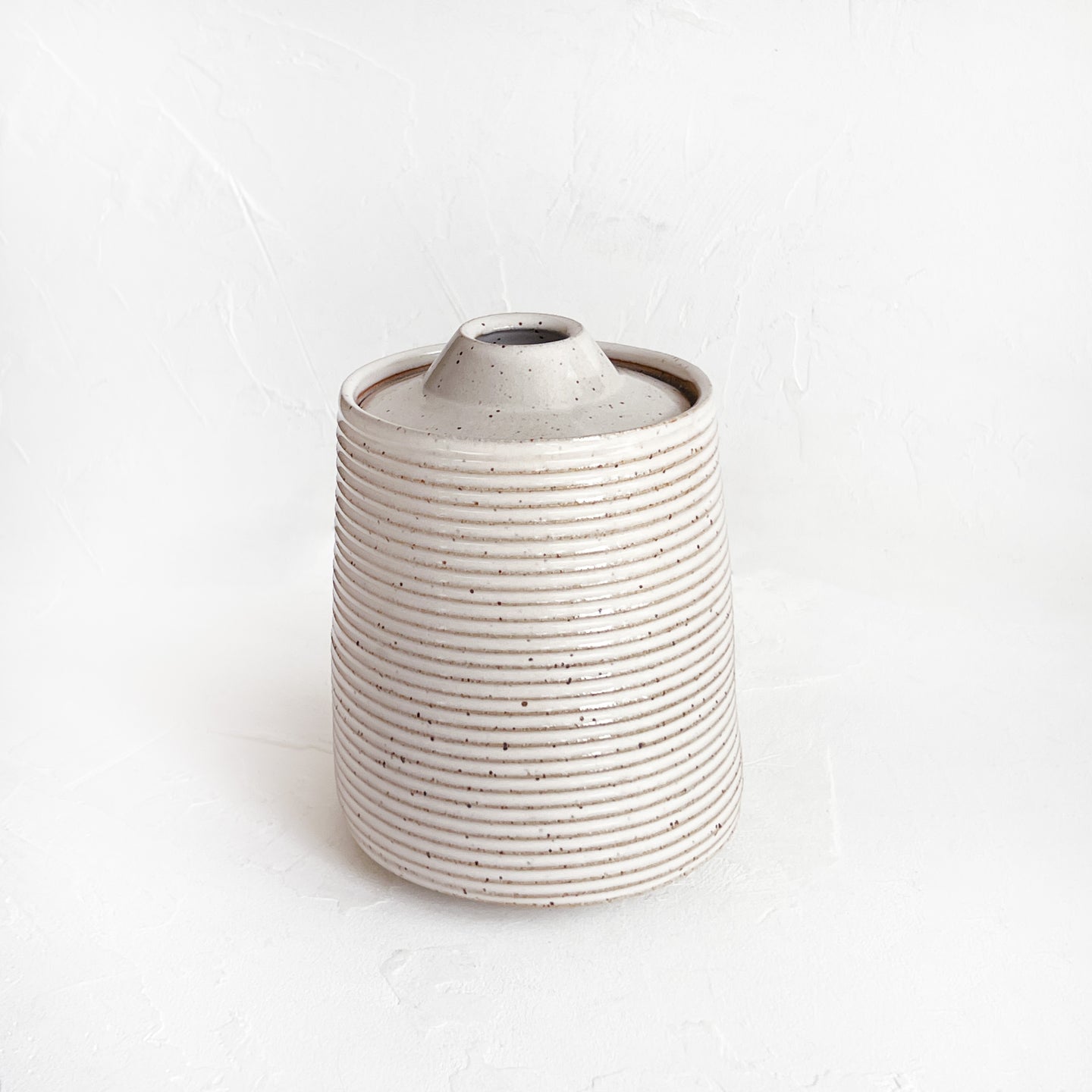 Lidded Vessel in Warm White