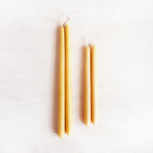 Load image into Gallery viewer, Beeswax Tapers in Natural Gold