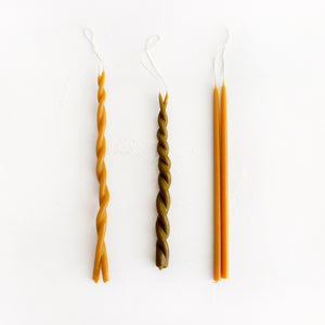 Organic Beeswax Tapers
