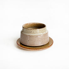 Load image into Gallery viewer, Cup and  Saucer Set in Speckled Brown