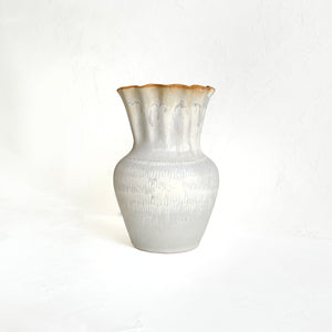 Large Datura Vase in Oyster
