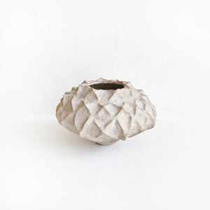 Large X Pot in Warm White