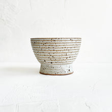 Load image into Gallery viewer, Lined Pedestal Offering Bowl in Quail