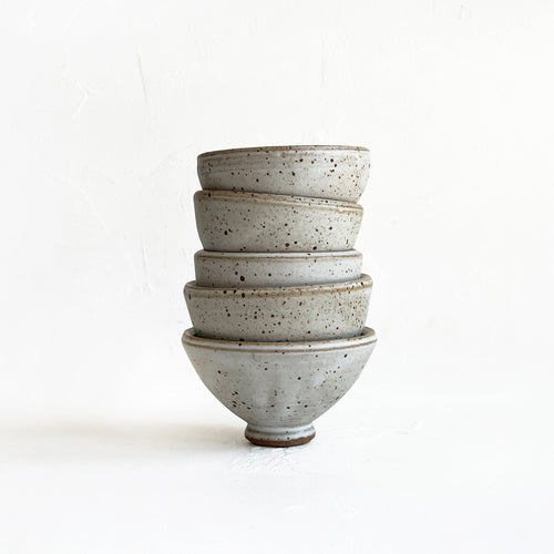 Small Bowl in Speckled White