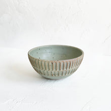 Load image into Gallery viewer, Carved Salad Bowl in Seafoam
