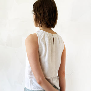 Tiered Embroidered Tank Top