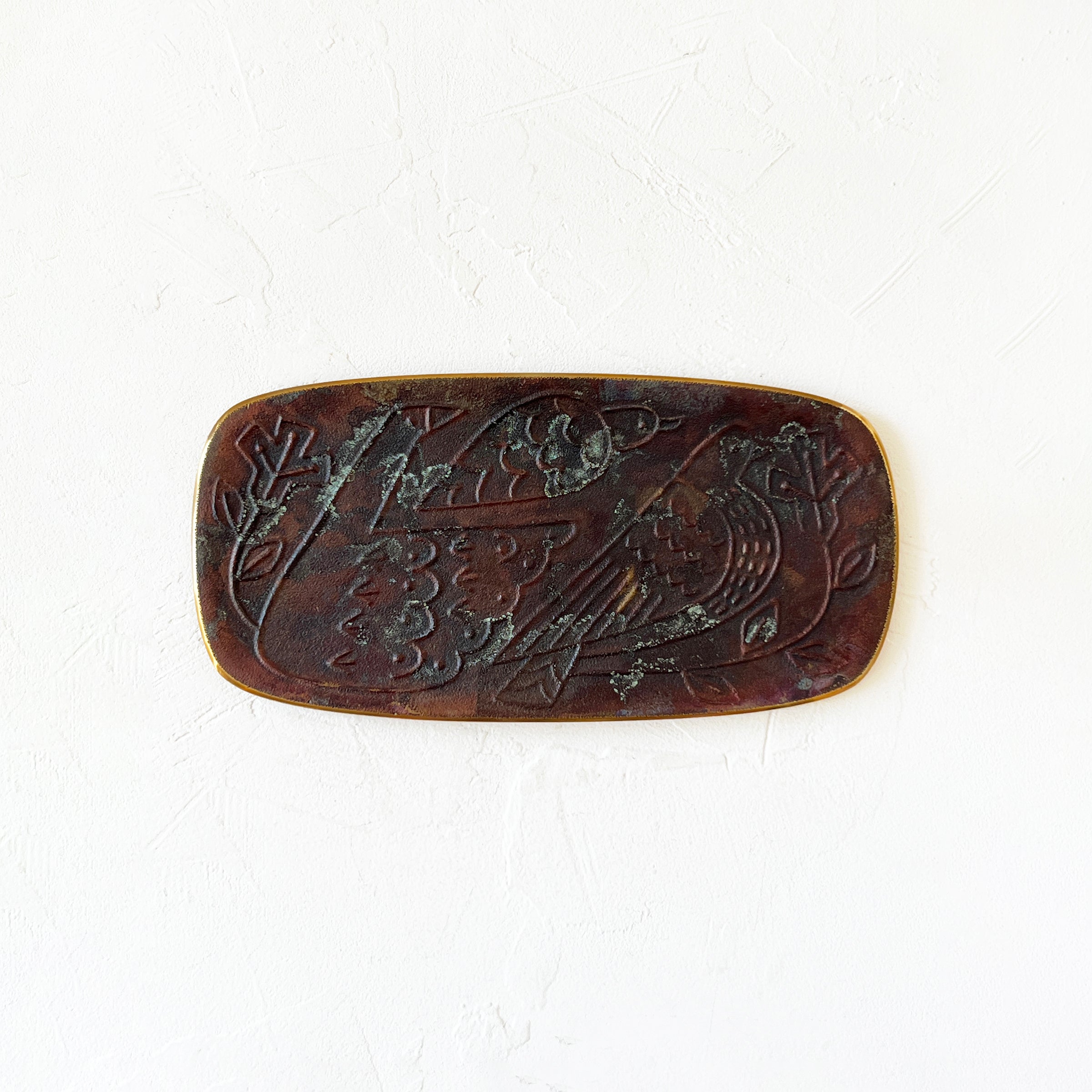 Large Mottled Bird Tray