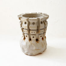 Load image into Gallery viewer, Carved Vase in Warm White