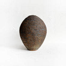 Load image into Gallery viewer, Large Coiled Vase in Brown