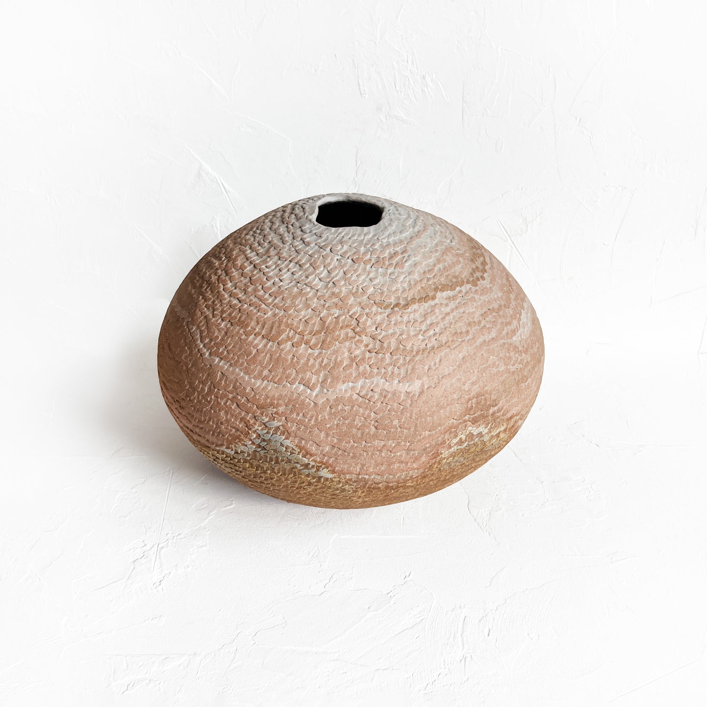 Large Coiled Vase in Desert