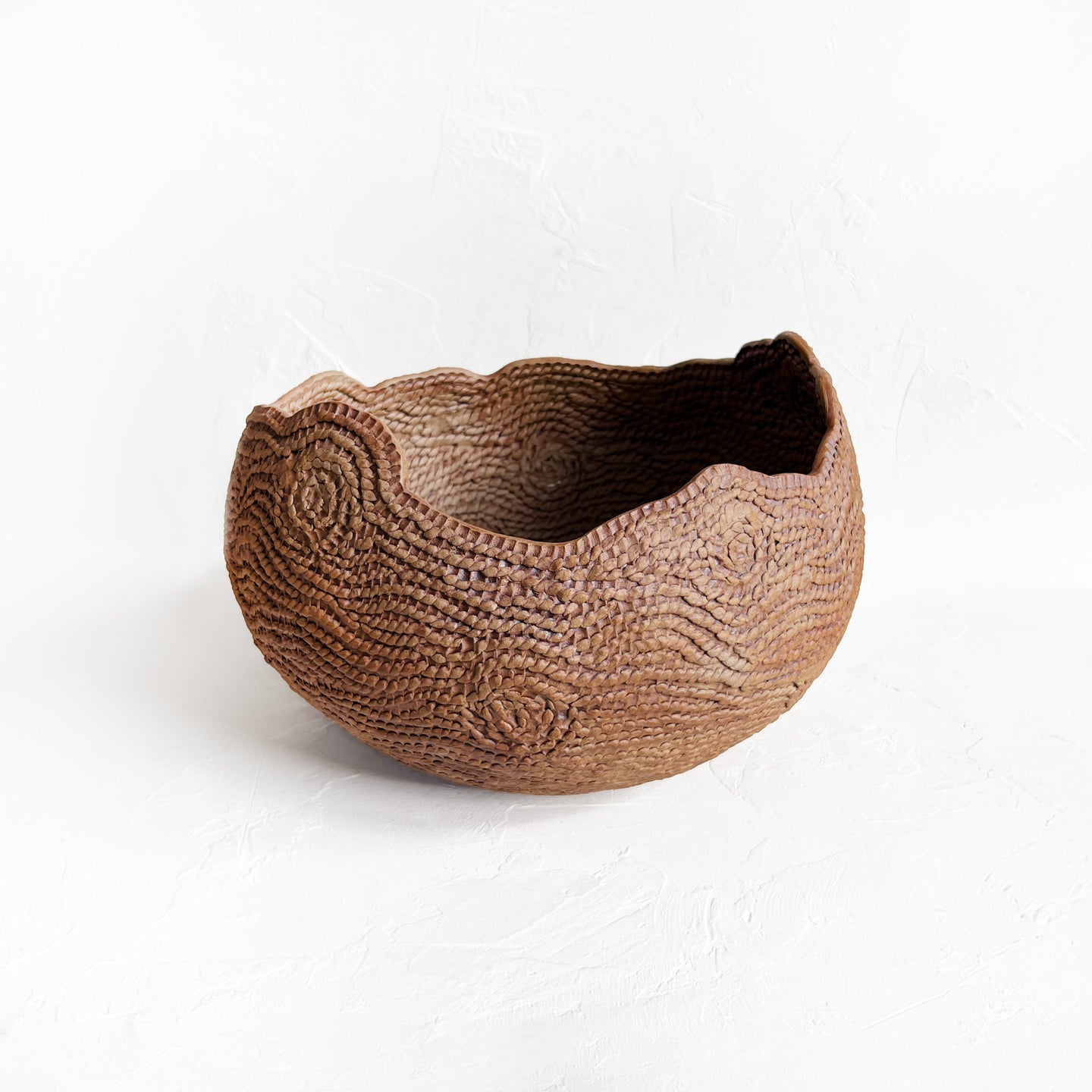 XL Coiled Bowl in Brown