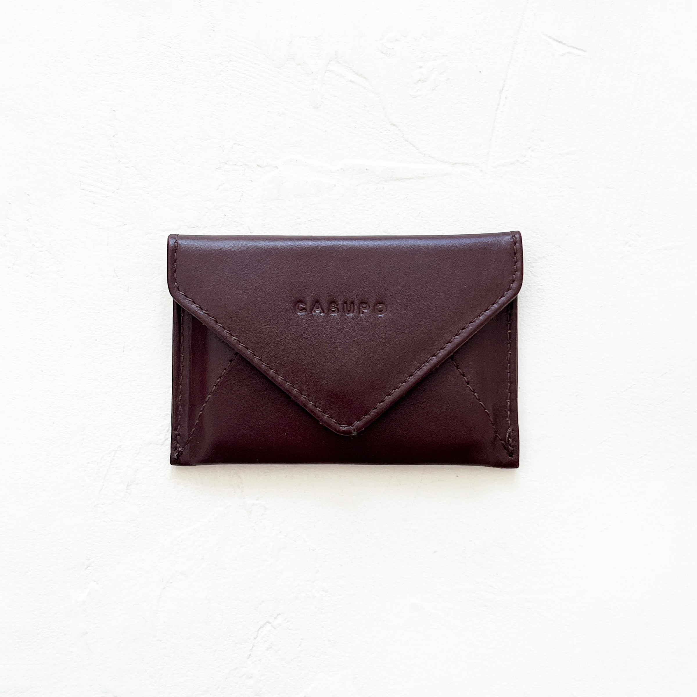 Mini Envelope Wallet in Burgundy