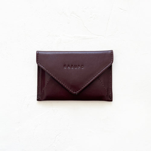 Mini Envelope Wallet in Burgundy