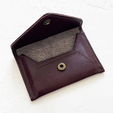 Load image into Gallery viewer, Mini Envelope Wallet in Burgundy