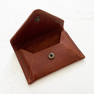 Mini Envelope Wallet in Caramel