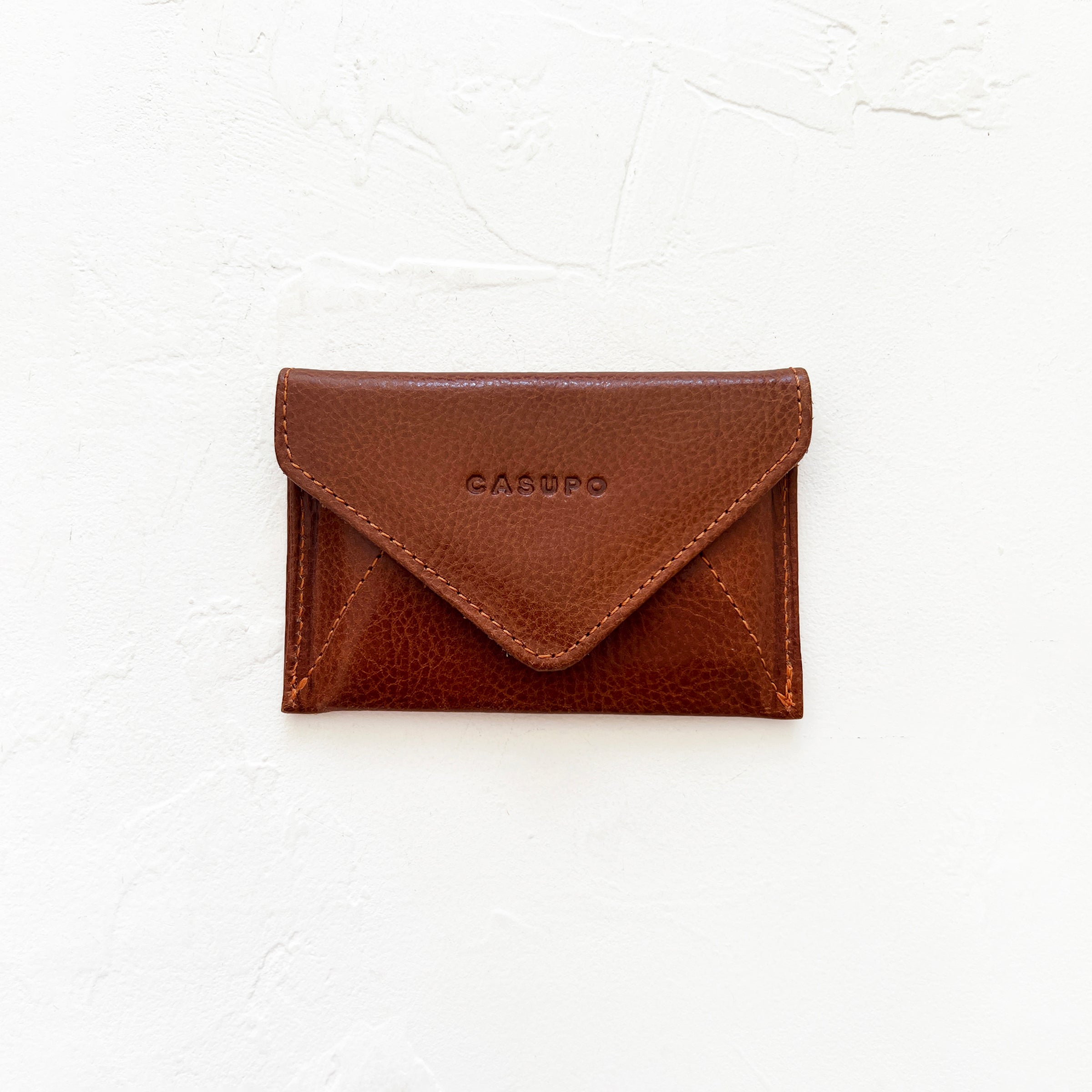 Mini Envelope Wallet in Caramel
