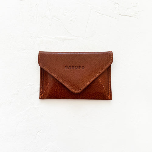 Mini Envelope Wallet in Caramel
