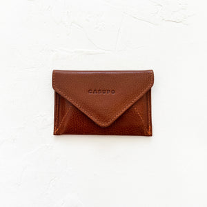 Mini Envelope Wallet in Caramel