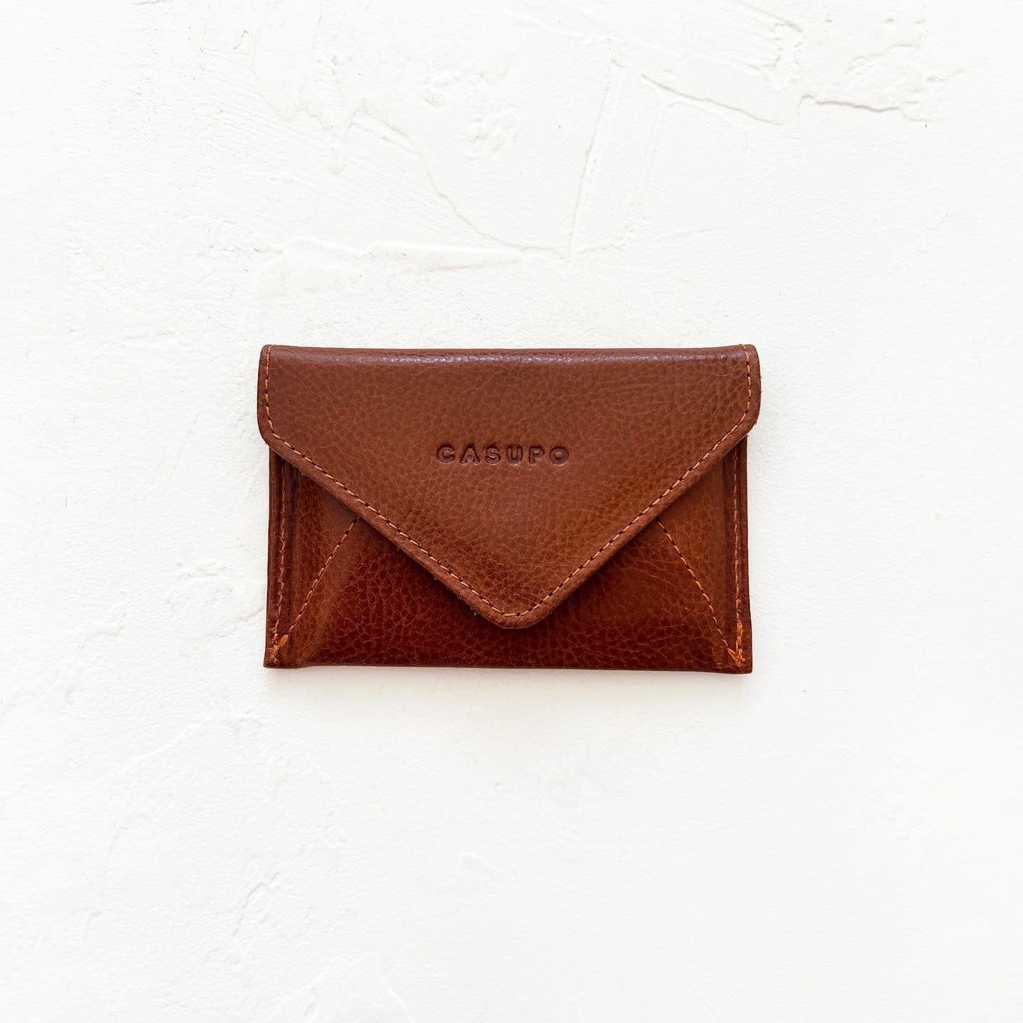Mini Envelope Wallet in Caramel