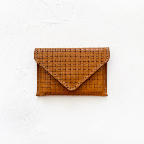 Mini Envelope Wallet in Tan