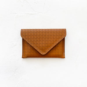 Mini Envelope Wallet in Tan