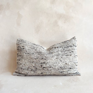 Grey Heavy-Knit Wool Pillow