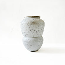 Load image into Gallery viewer, Large Segmented Vase in Speckled Gray