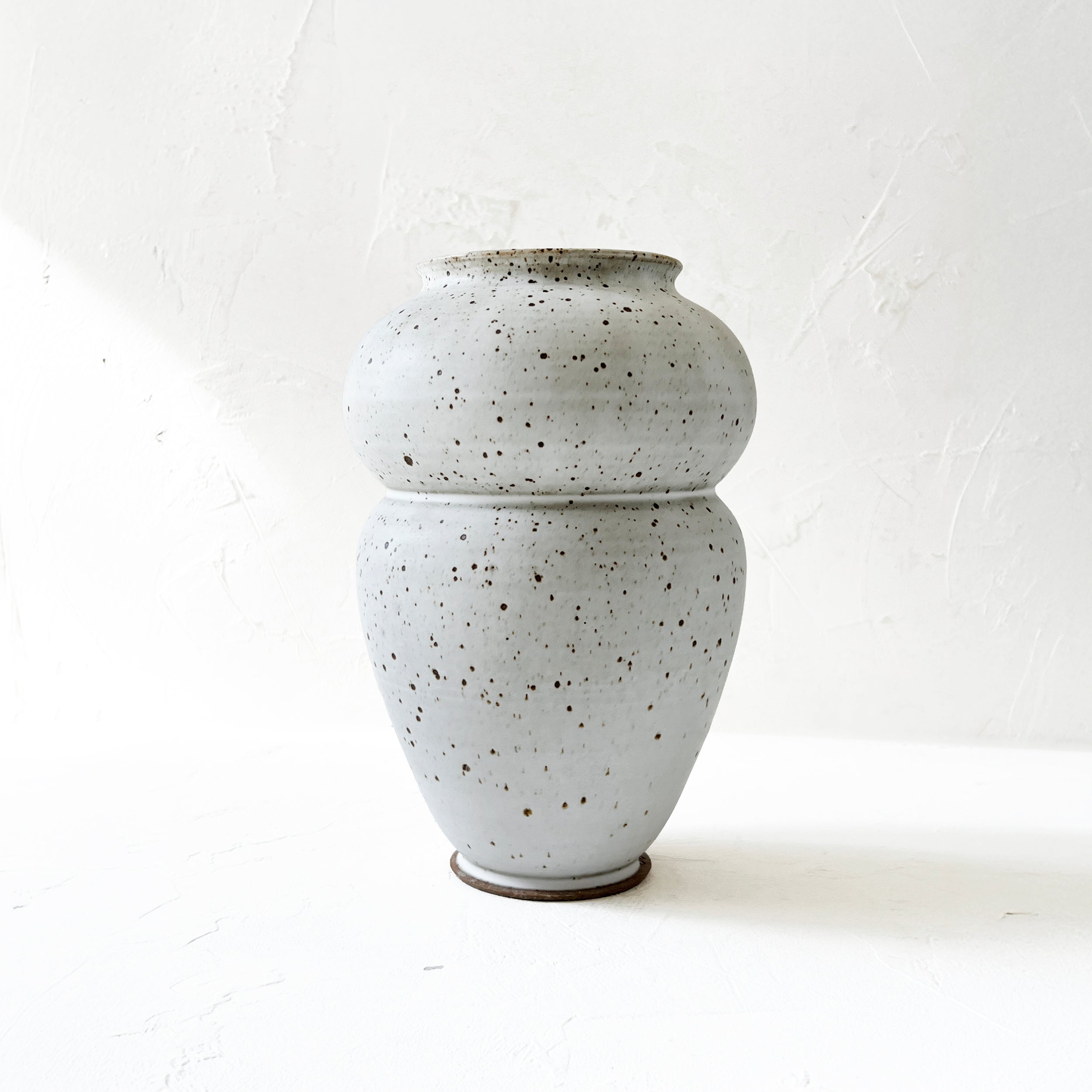 Large Studio Vase in Matte White