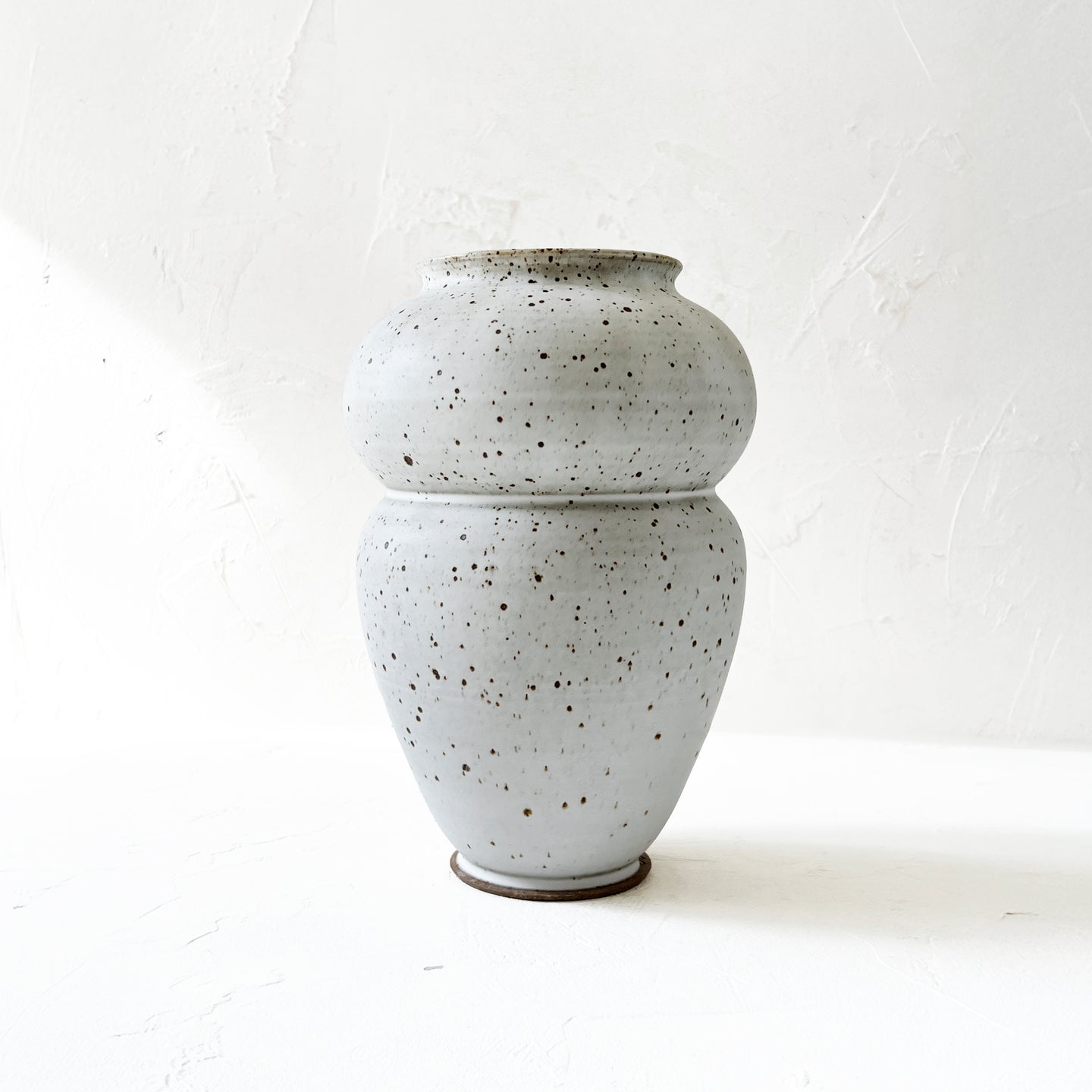 Large Studio Vase in Matte White