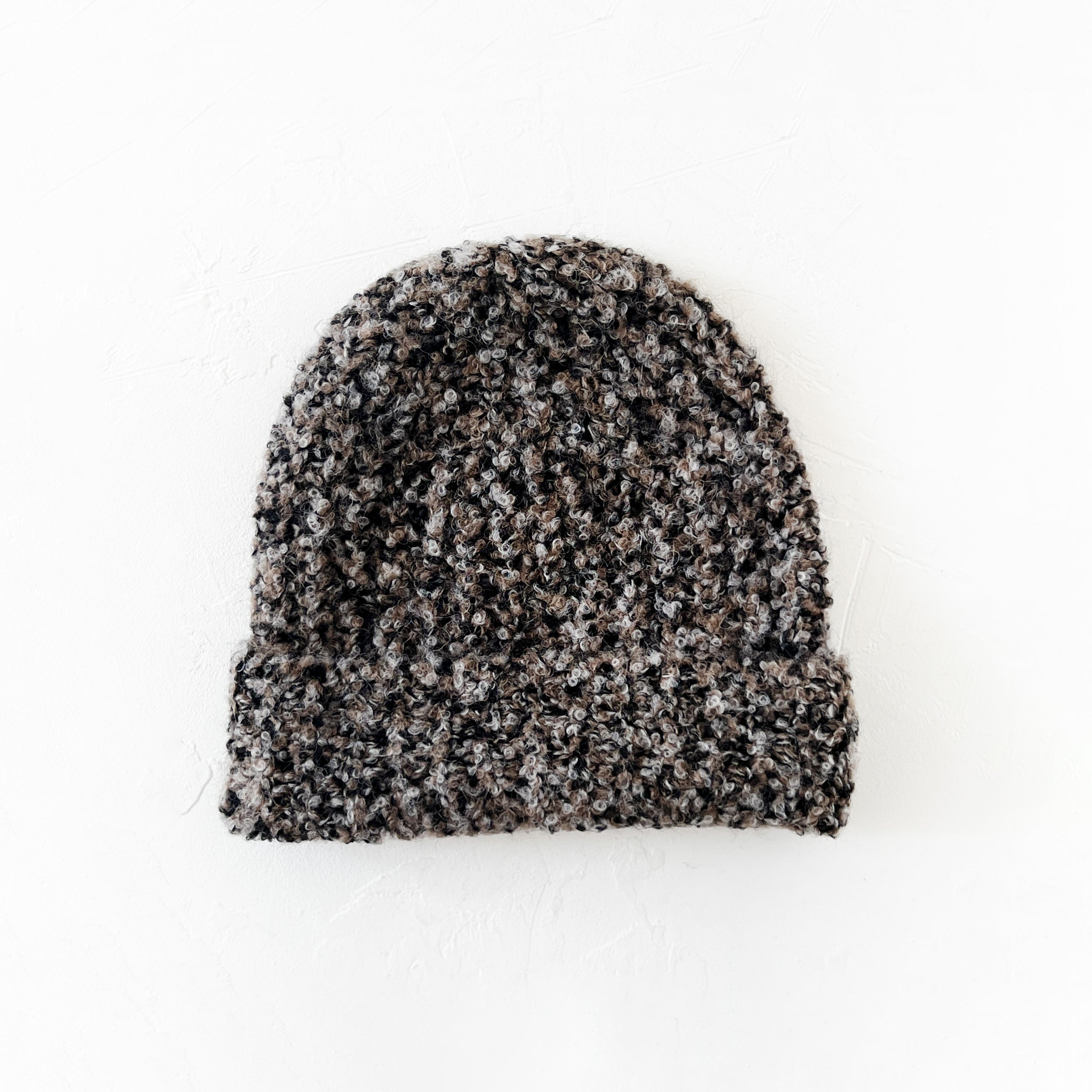 Colette Boucle Beanie in Mushroom