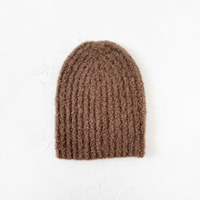 Load image into Gallery viewer, Colette Boucle Beanie in Dark Khaki