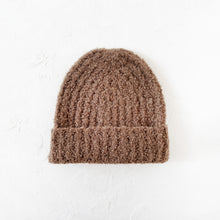 Load image into Gallery viewer, Colette Boucle Beanie in Dark Khaki