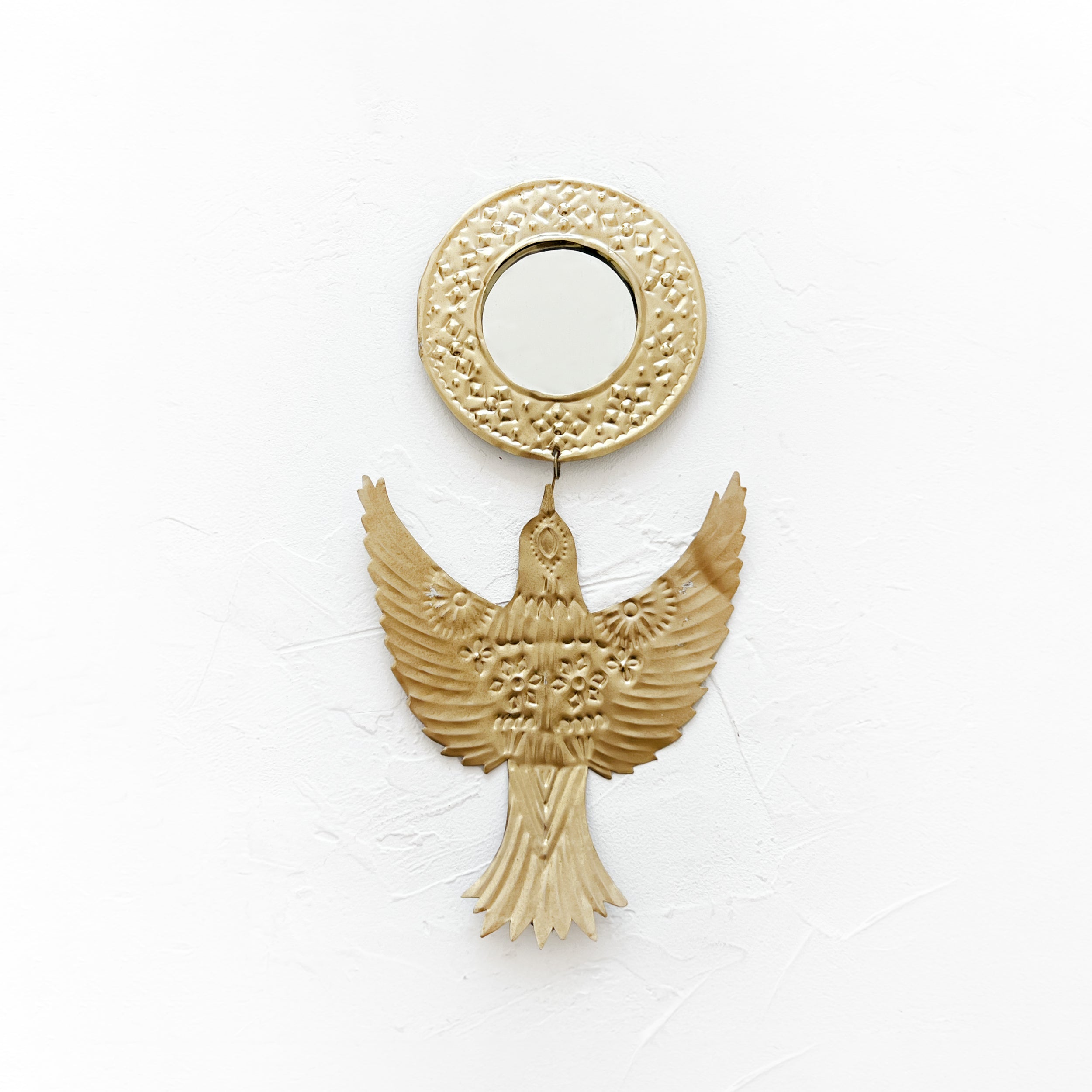 Milagros Golden Bird with Mirror