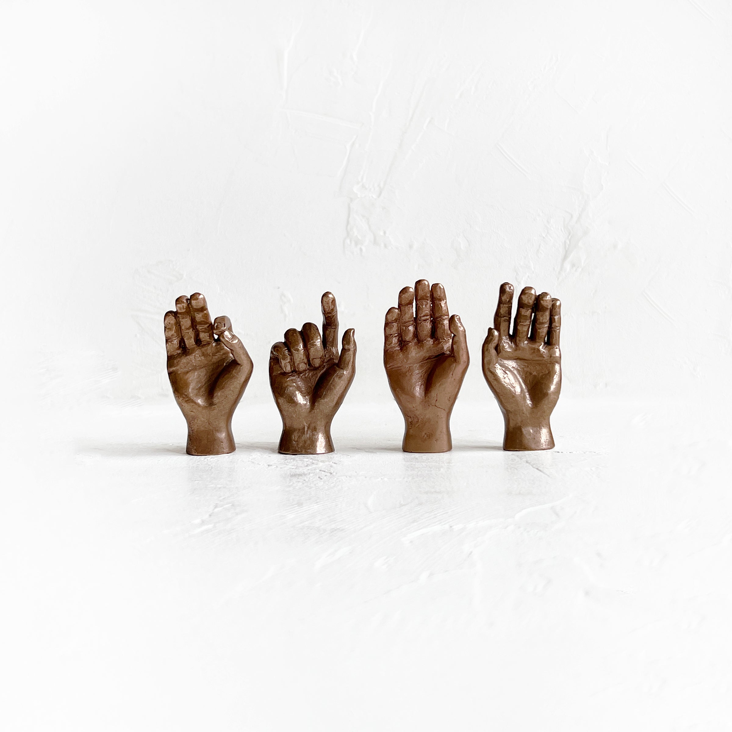 Japanese Bronze Hand Paperweight